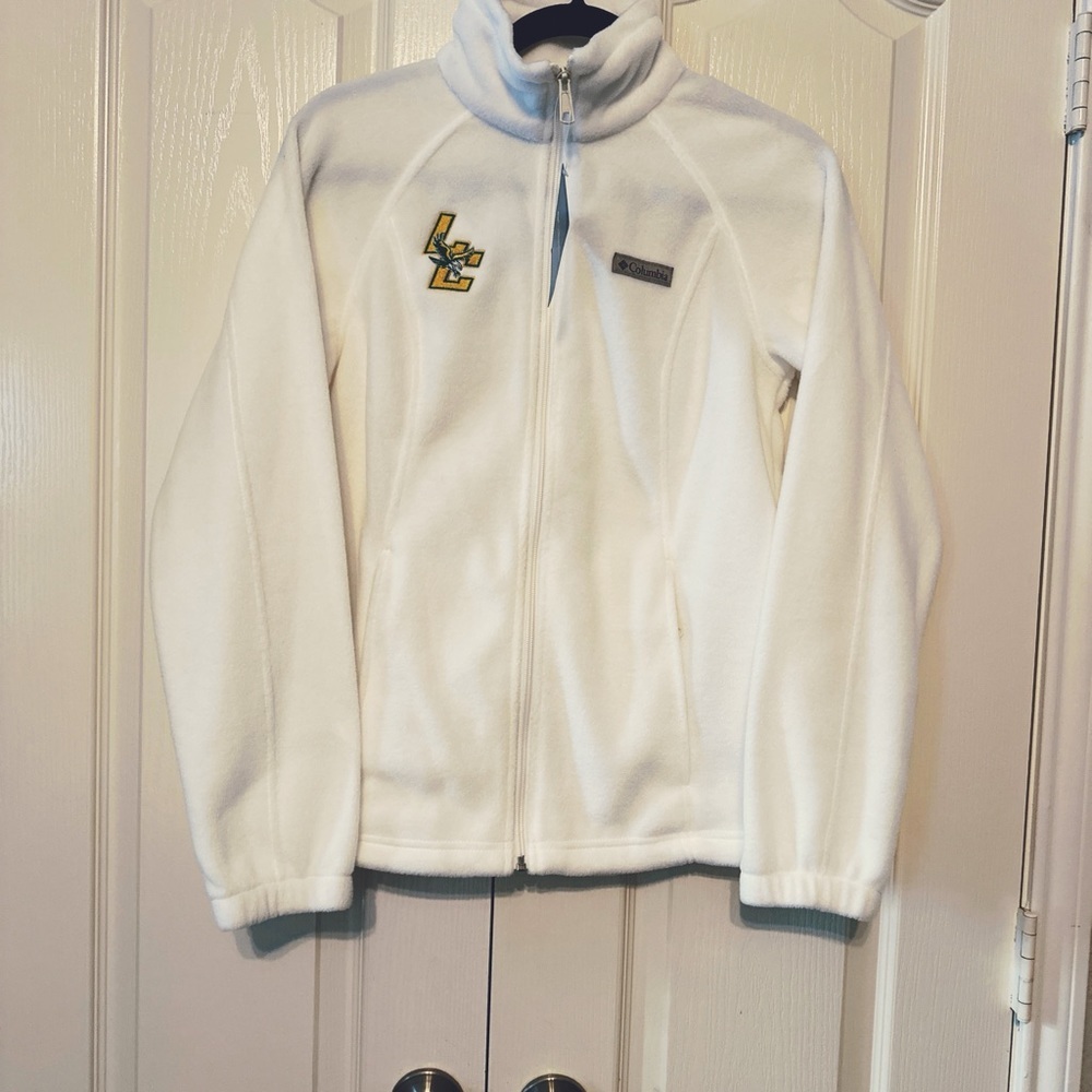 Columbia Benton Springs Full Zip Women’s Size Small white Logo LC